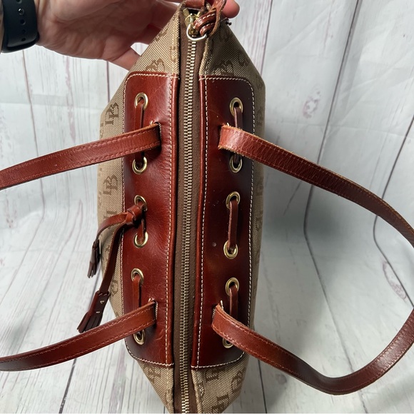 Dooney & Bourke Vintage Classic Logo Shoulder Bag Signature DB - Picture 6 of 15